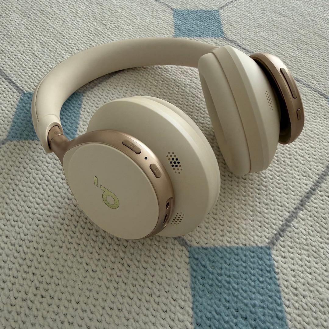 【動作確認済み】Anker ワイヤレスヘッドホン ベージュ　Bluetooth