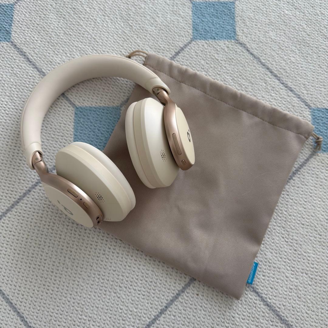 【動作確認済み】Anker ワイヤレスヘッドホン ベージュ　Bluetooth