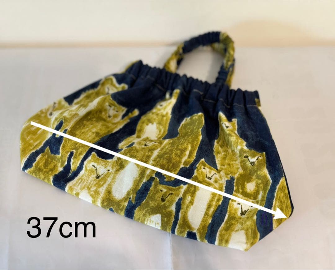 ミナペルホネン　ハンドメイド　 alive(navy) スキップバッグ