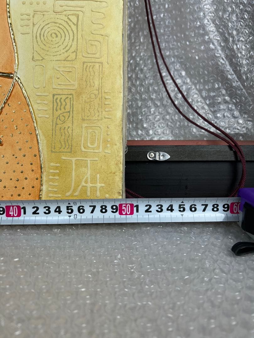 アート★美人画★キャンパス画★オリエンタル★縦700mm横500mm★used