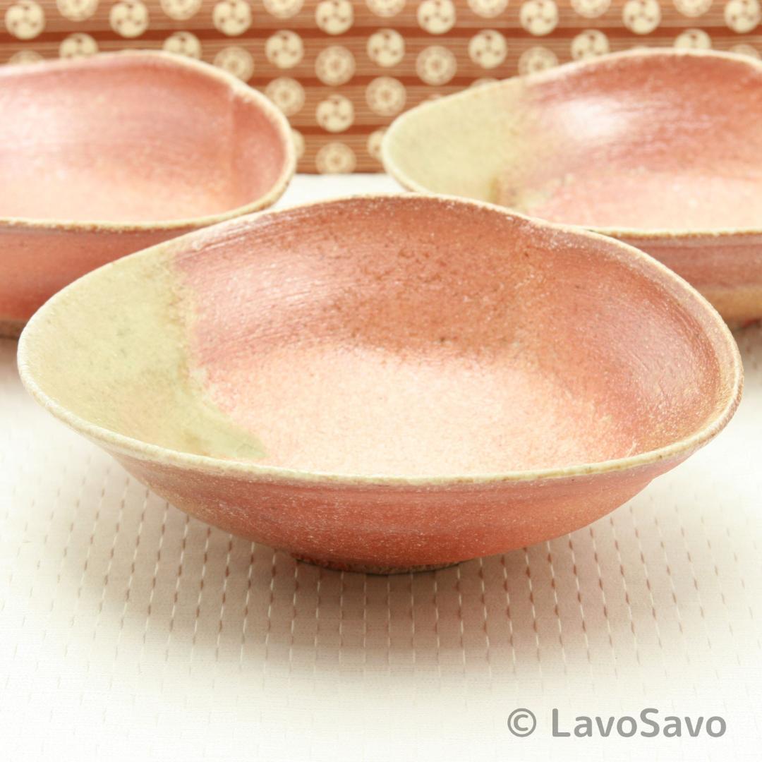 ☆美品☆ 信楽焼 土山窯 杉本睦子 濃緋 小鉢 3客セット