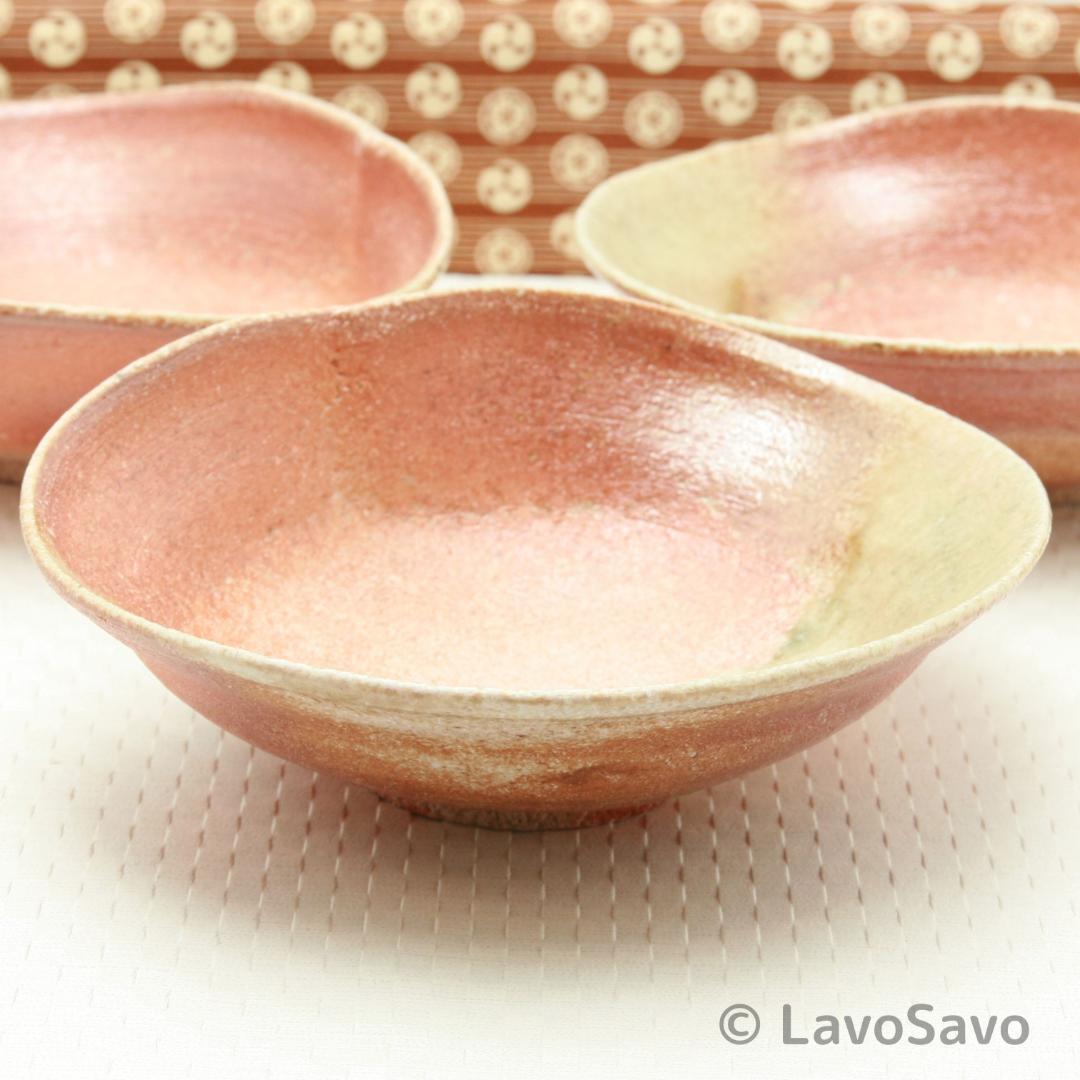 ☆美品☆ 信楽焼 土山窯 杉本睦子 濃緋 小鉢 3客セット