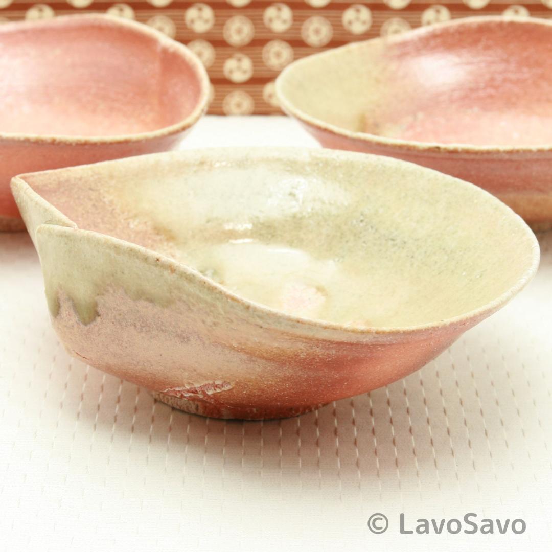☆美品☆ 信楽焼 土山窯 杉本睦子 濃緋 小鉢 3客セット