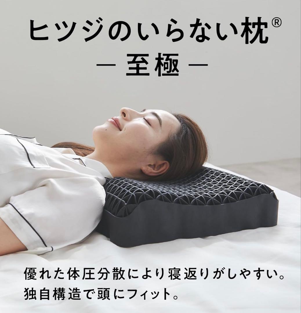 ヒツジのいらない枕 至極 安眠 低反発 高反発丸洗いok 箱、カバーなし