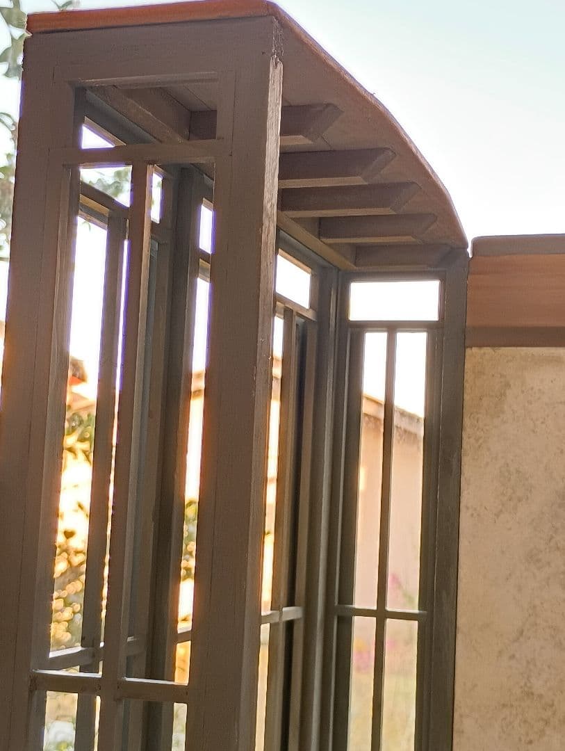 NO.101　木製 ドールハウス　背景ボード