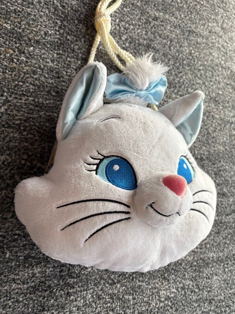 【美品お買得‼️】ディズニー　水色マリーちゃん　がま口ショルダーバッグ