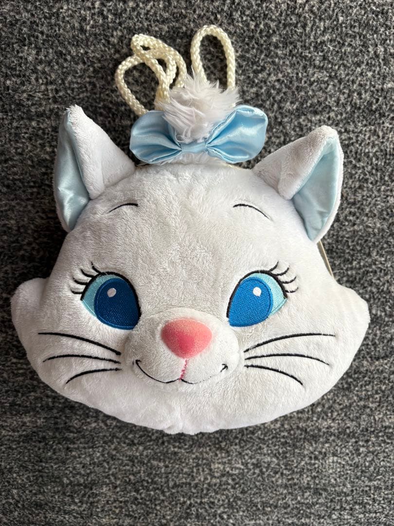 【美品お買得‼️】ディズニー　水色マリーちゃん　がま口ショルダーバッグ
