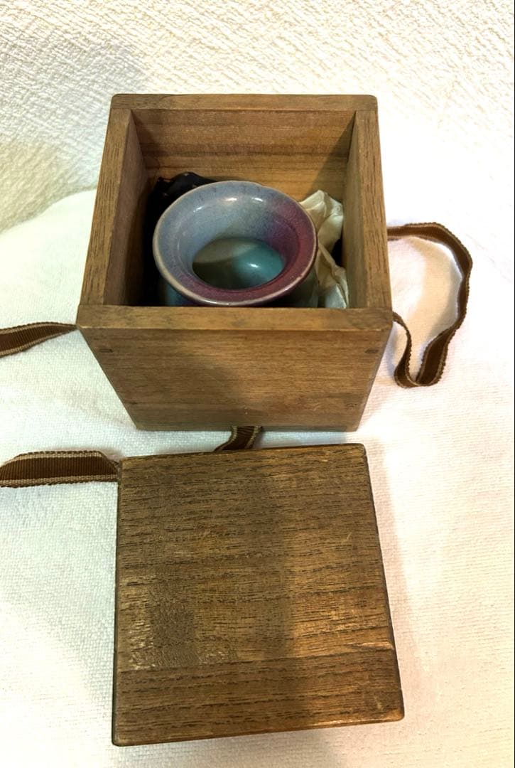 中国　北宋　鈞窯　香炉　古箱付き