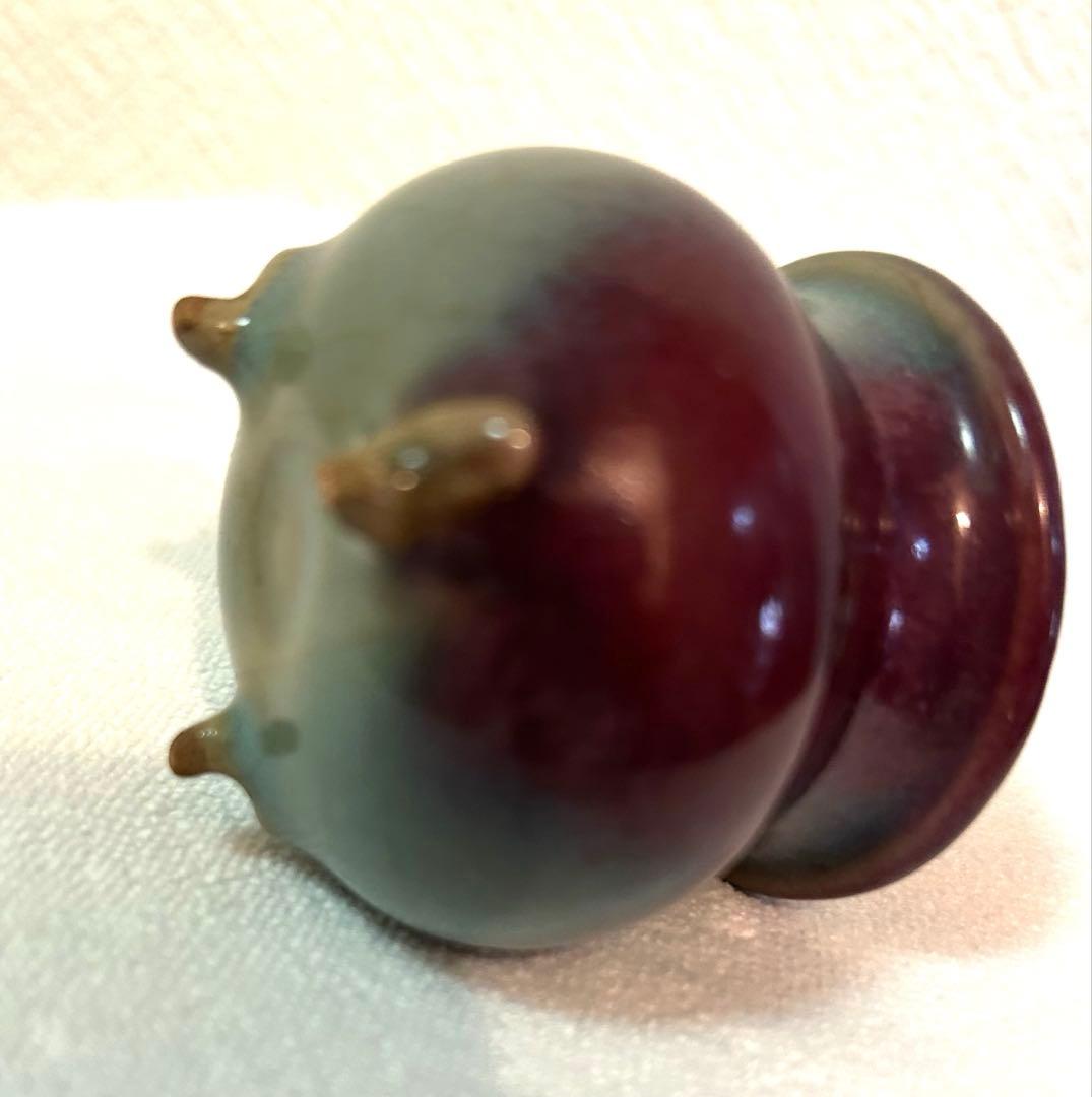 中国　北宋　鈞窯　香炉　古箱付き