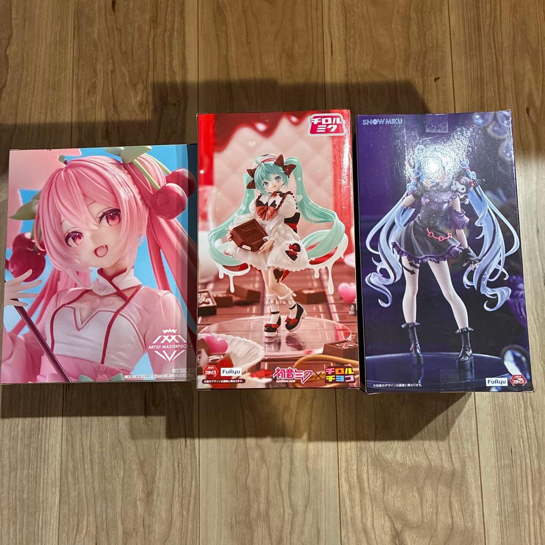 【新品未開封】【値引き相談可】初音ミク フィギュアセット 3種