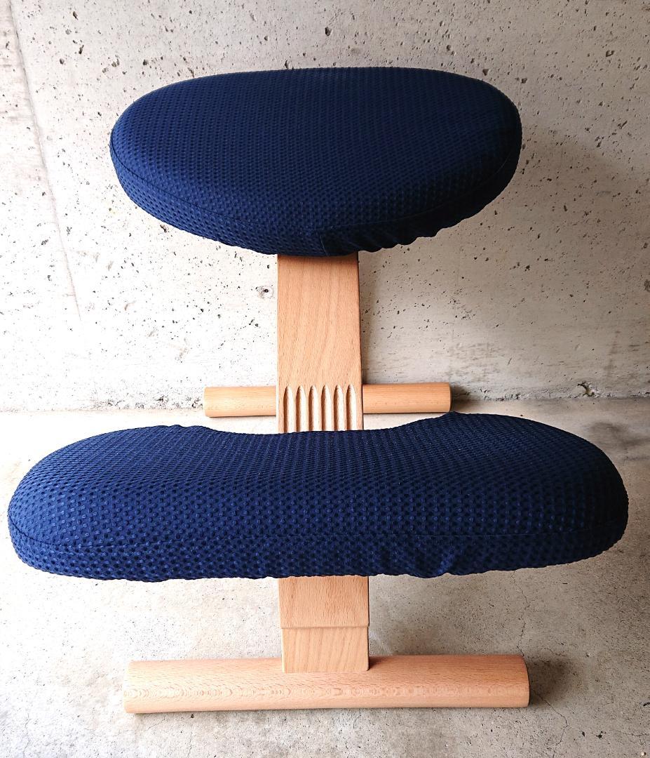 【良品】サカモトハウス バランスチェアイージー 　ブラウン　カバー付き