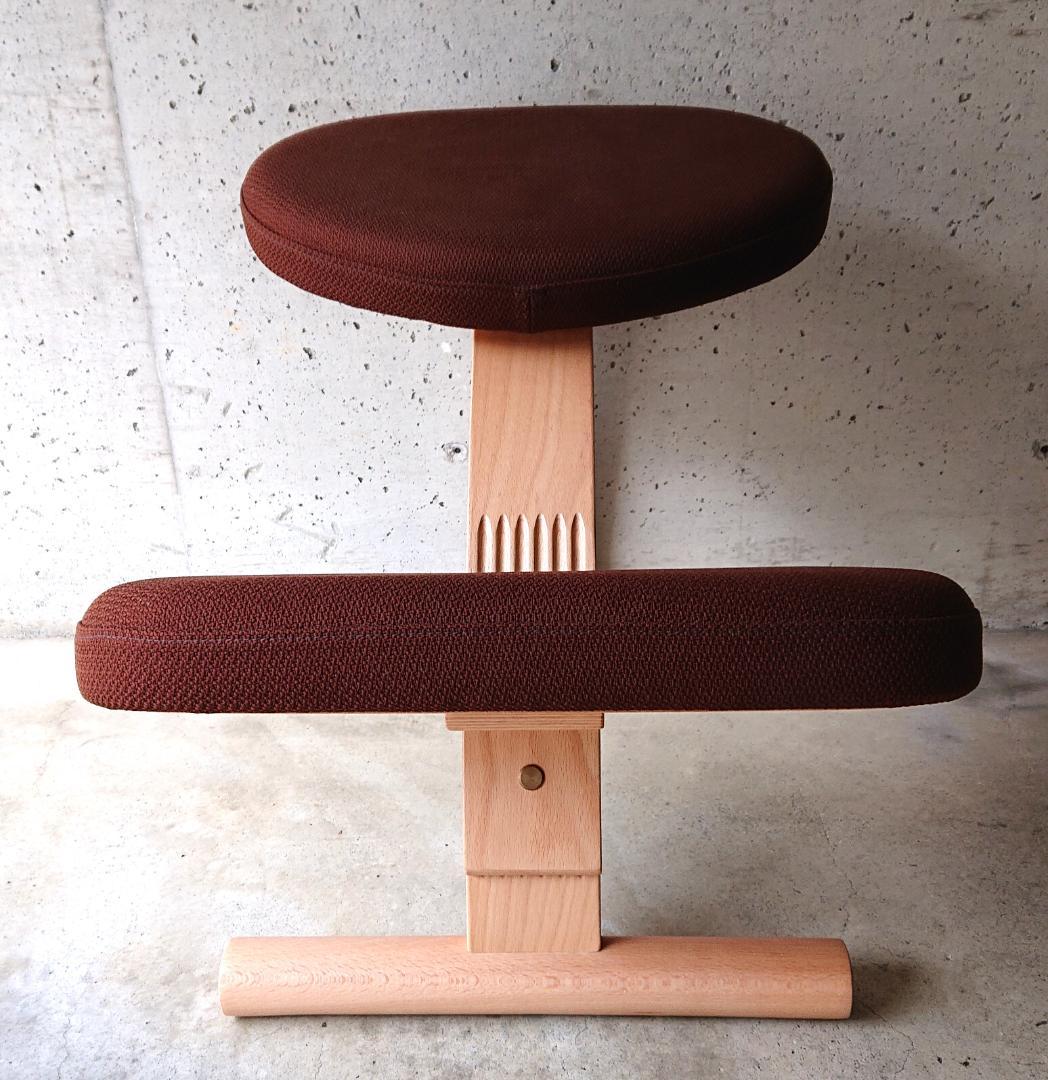 【良品】サカモトハウス バランスチェアイージー 　ブラウン　カバー付き