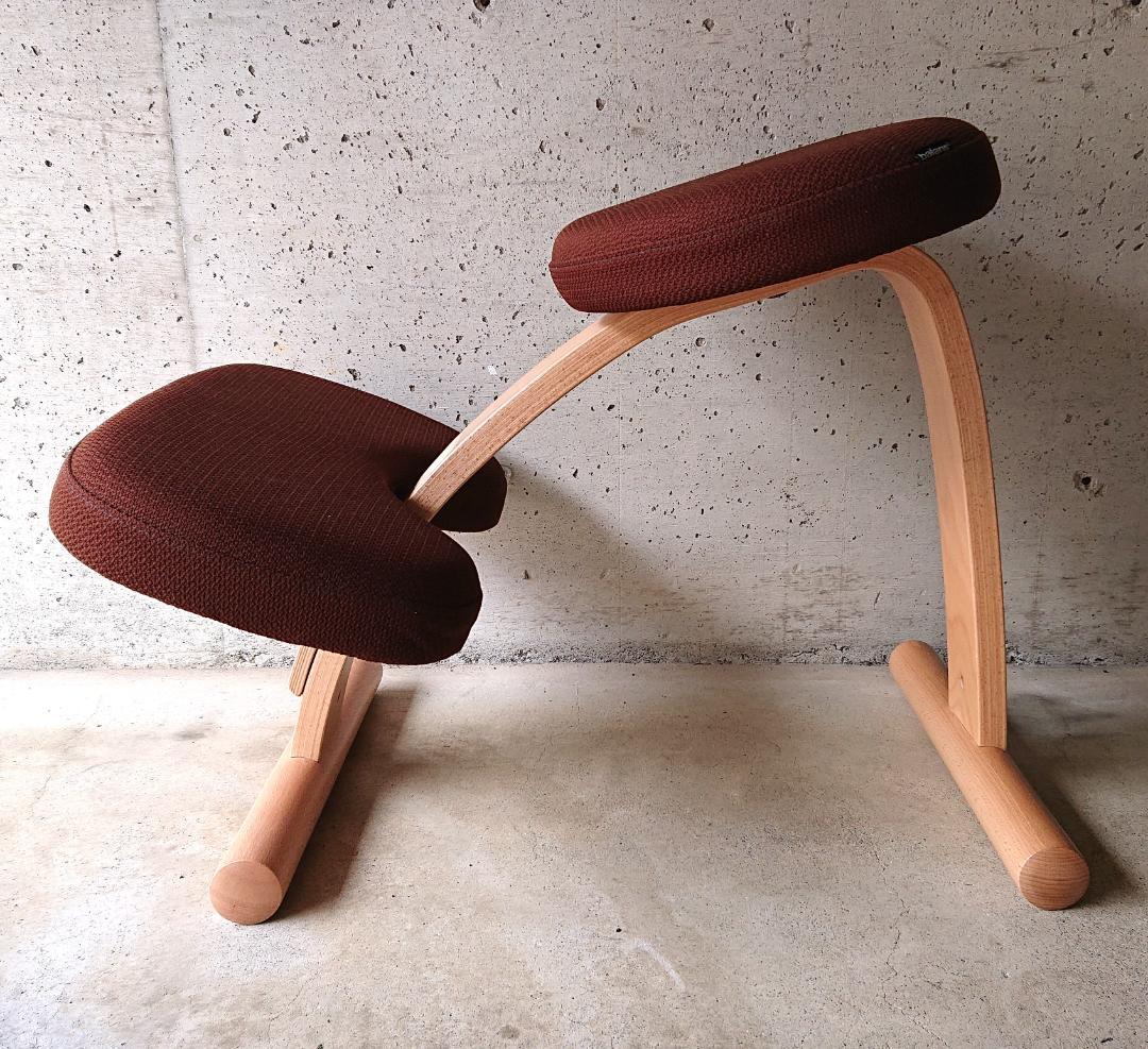 【良品】サカモトハウス バランスチェアイージー 　ブラウン　カバー付き