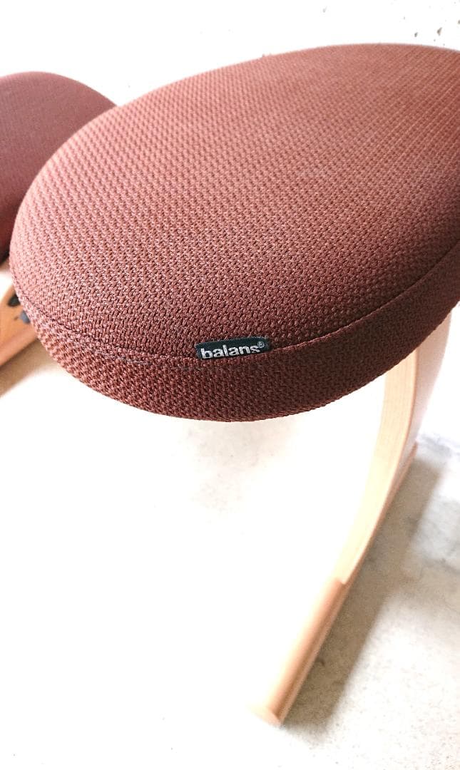 【良品】サカモトハウス バランスチェアイージー 　ブラウン　カバー付き