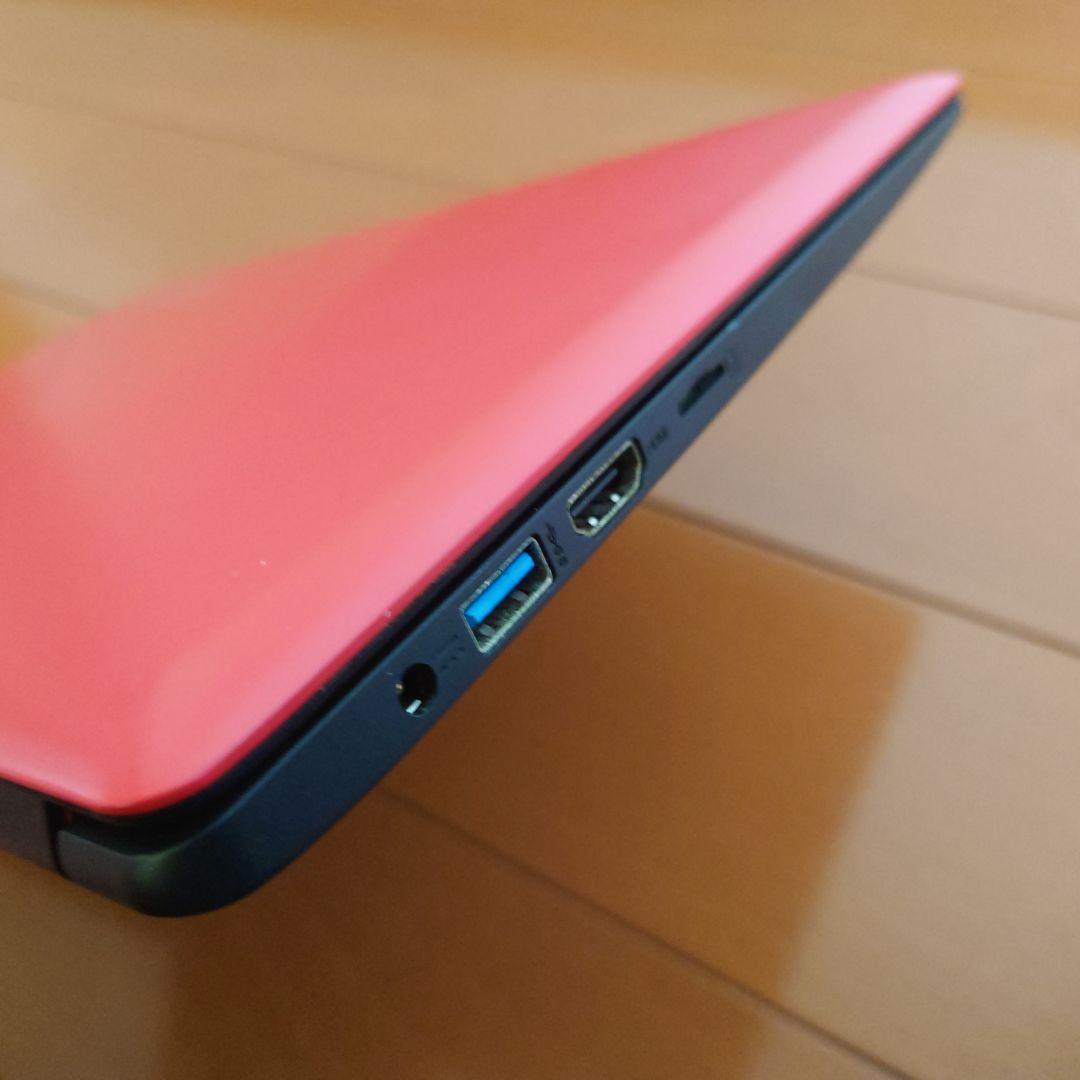 設定済み✨️Lenovoコンパクトノートパソコン✨️レッド✨️Win11/SSD