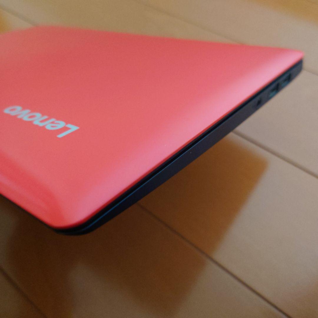 設定済み✨️Lenovoコンパクトノートパソコン✨️レッド✨️Win11/SSD