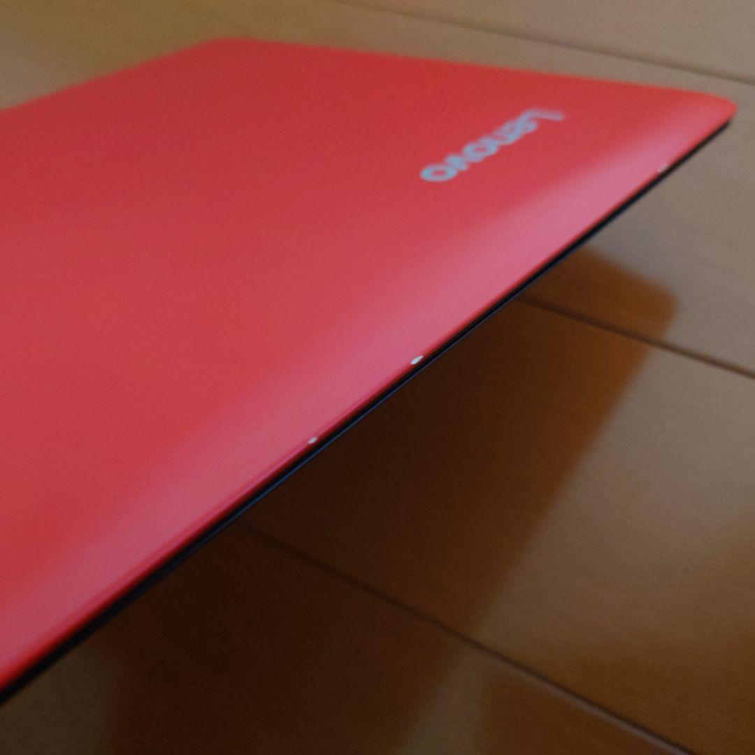 設定済み✨️Lenovoコンパクトノートパソコン✨️レッド✨️Win11/SSD