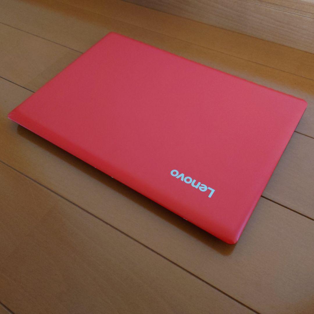 設定済み✨️Lenovoコンパクトノートパソコン✨️レッド✨️Win11/SSD