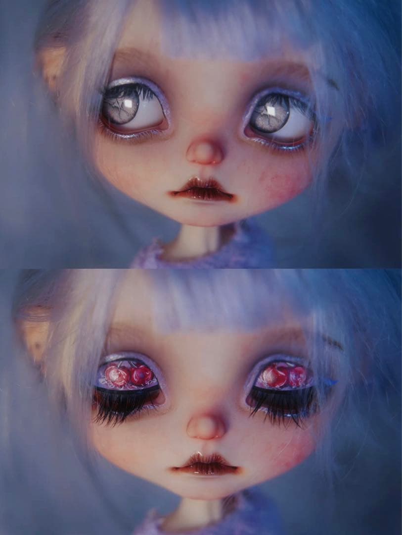 カスタムブライス ドール 海外作家様 特別 ダークスイート 蝶々 猫目 きれい