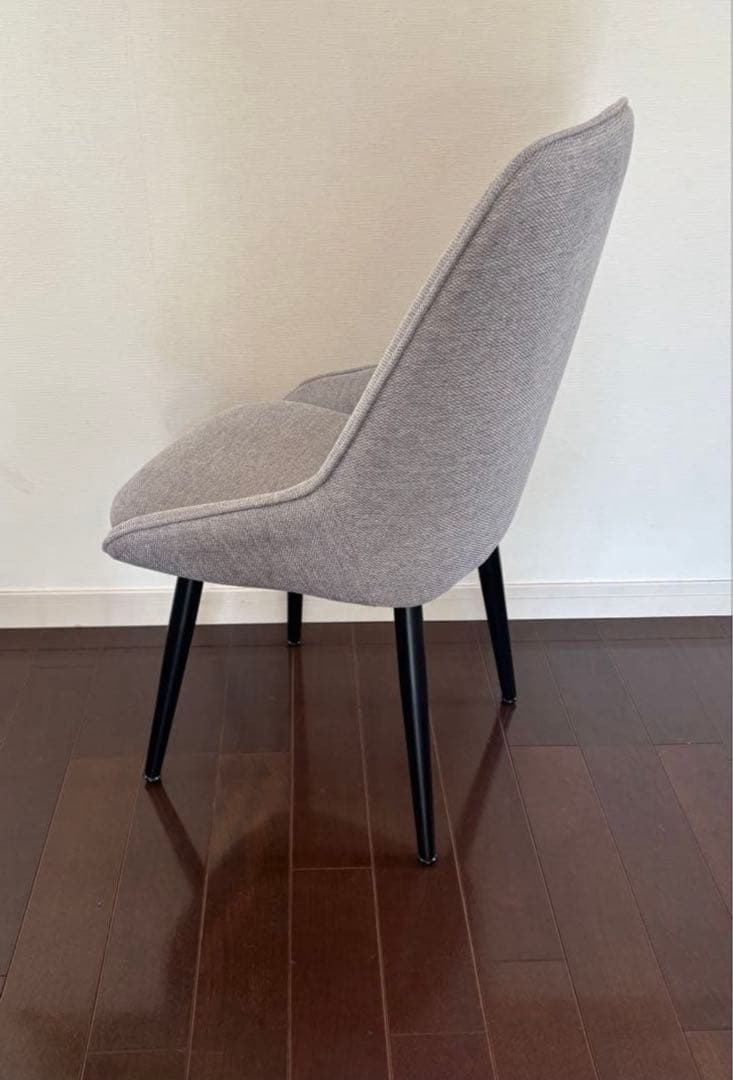 グレー 布地 ダイニングチェア モダン 椅子 グレー チェア デスクチェア