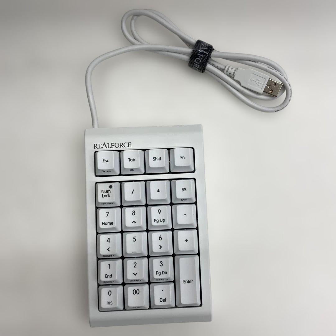 51⬜︎REALFORCE テンキー RT1 ホワイト　 RI0909-7