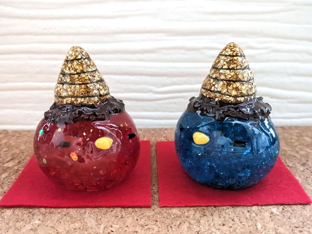 【睦月】りんごのお姫様（白雪姫）形オルゴナイト☆他４点