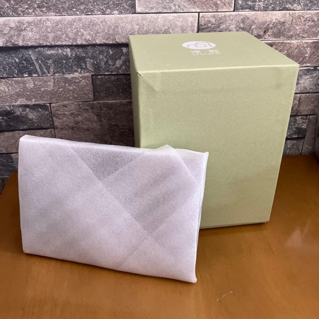 津軽びいどろ　フクロウ　梟　鳥　紫　パープル　ガラス置物　クリスタル　オブジェ