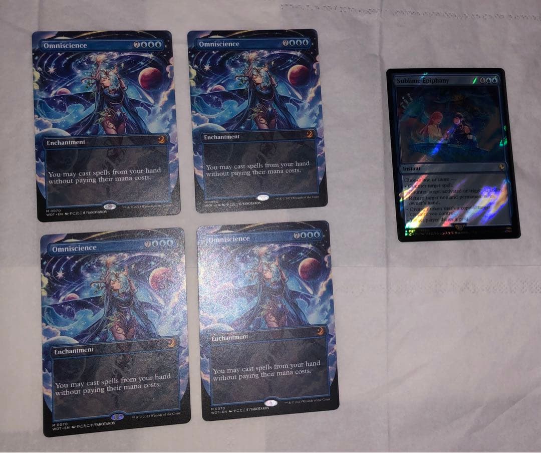 MTG Omniscience 4枚 Sublime Epiphany 1枚