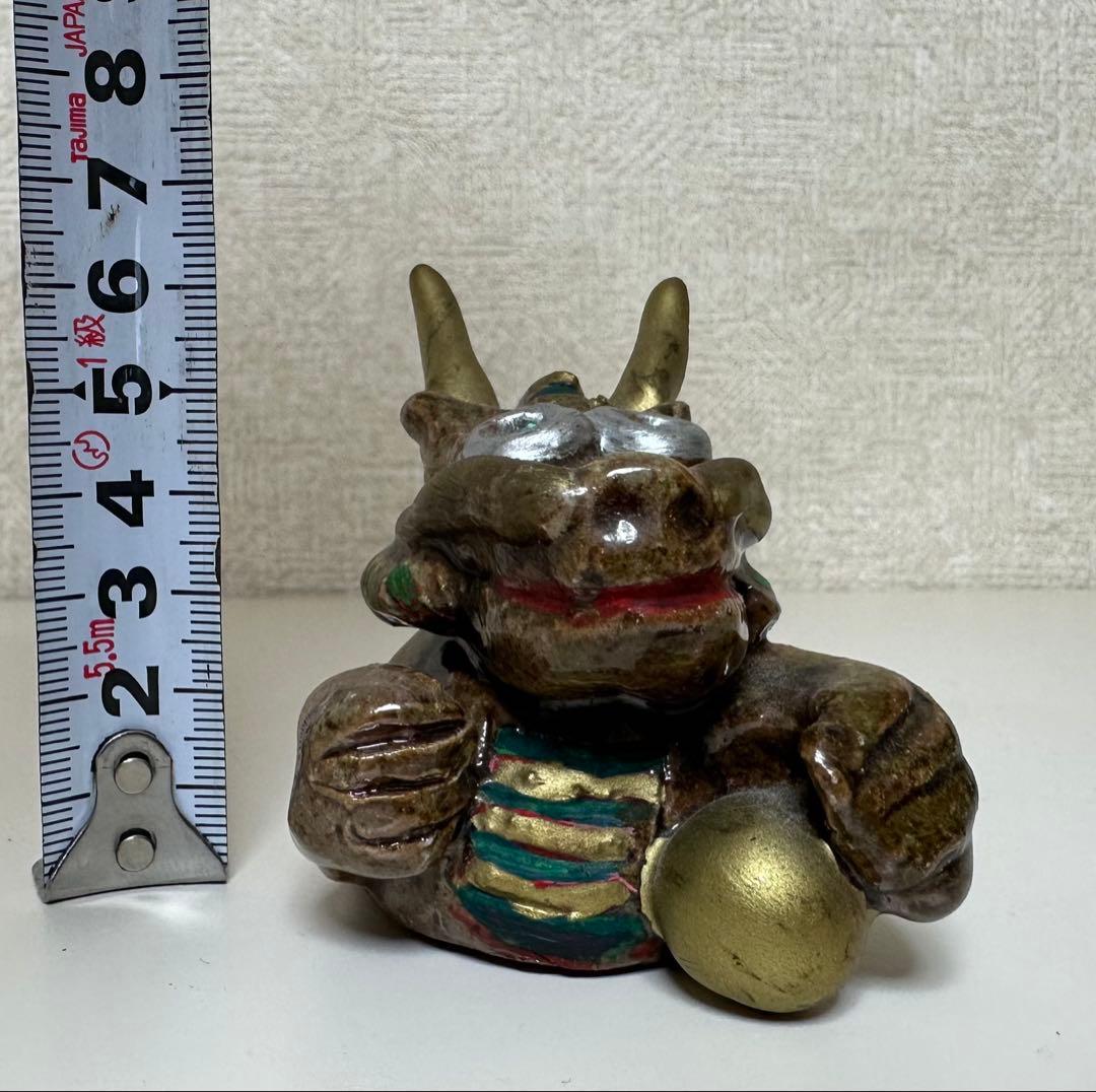 年代物 縁起物 龍(竜 ドラゴン)陶器置物 陶器商品