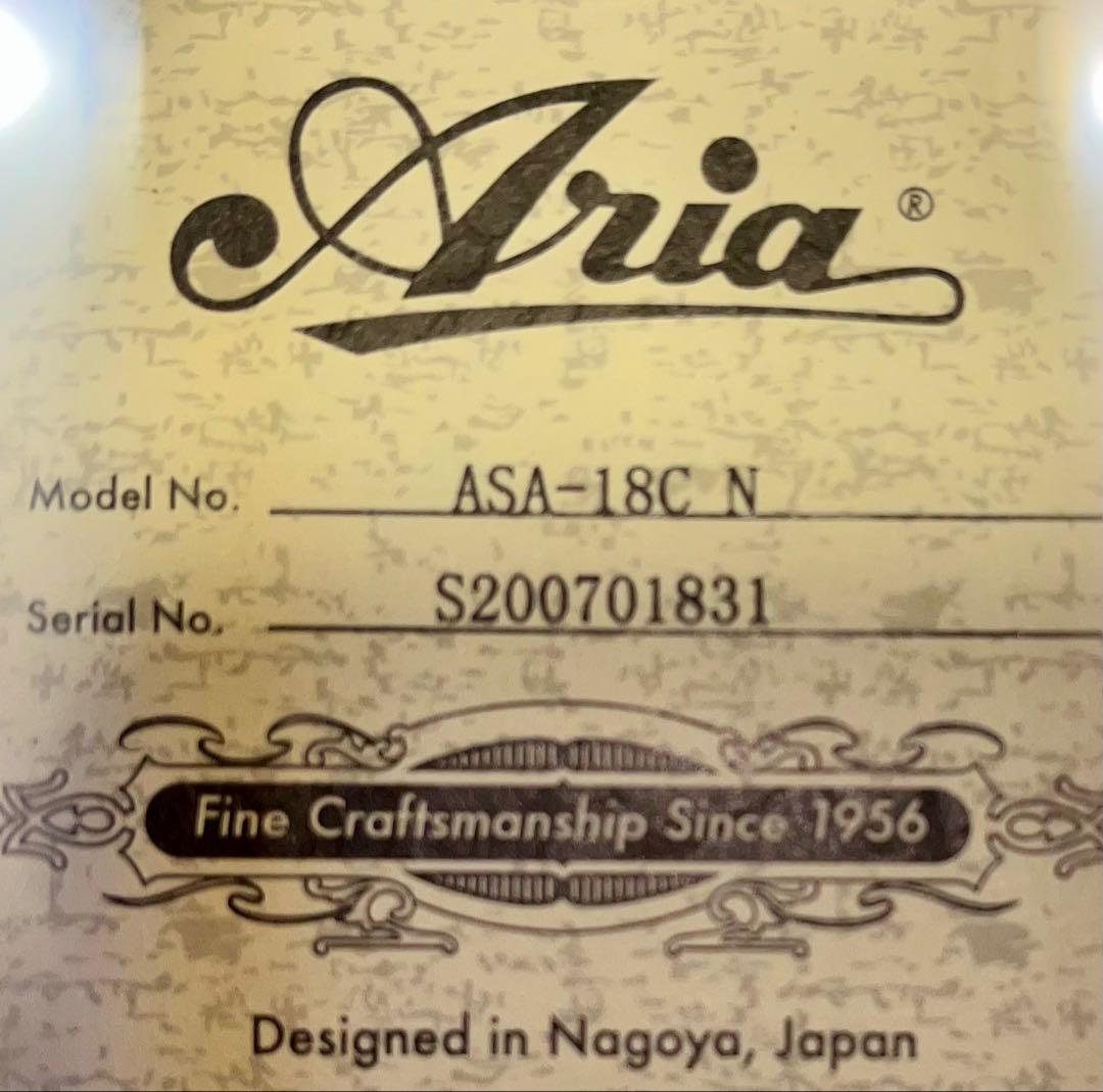 【美品】アリア　ミニギター ASA-18C N ソフトケース付
