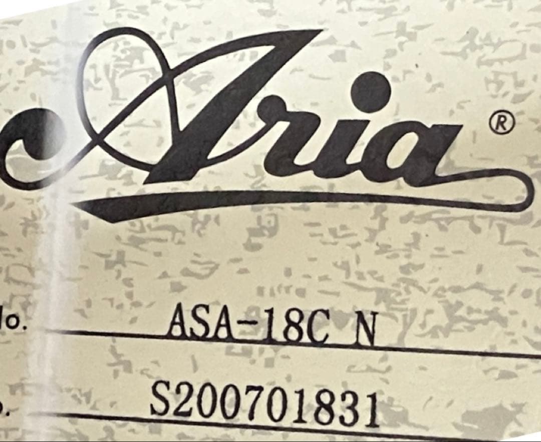 【美品】アリア　ミニギター ASA-18C N ソフトケース付