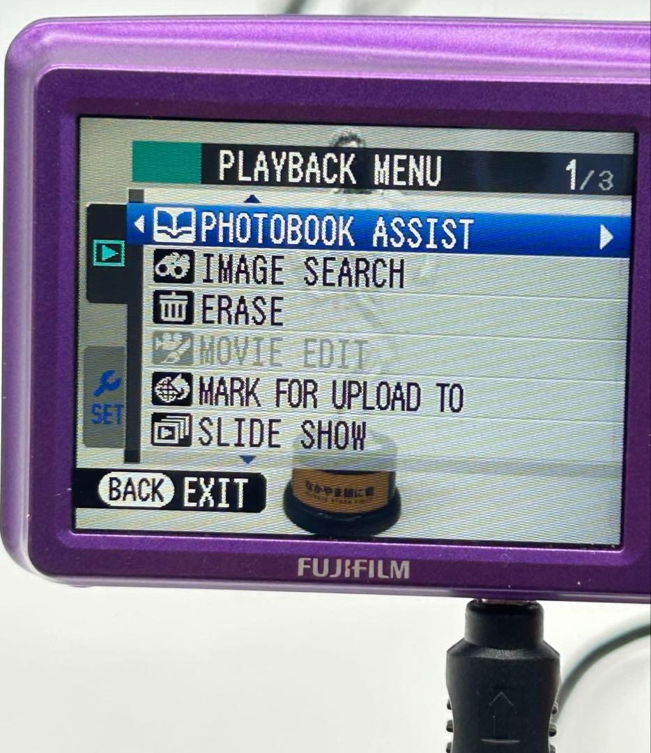 訳アリ　FUJIFILM コンデジ　Finepix JX JX700 パープル