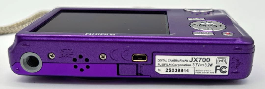 訳アリ　FUJIFILM コンデジ　Finepix JX JX700 パープル