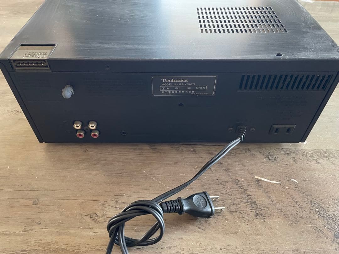 Technics RS-X70WR ダブルカセットデッキ 通電確認済み