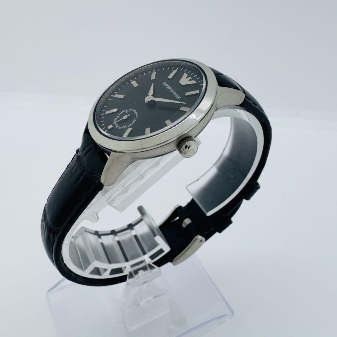 ✨EMPORIOARMANI✨エンポリオアルマーニ✨ブラック文字盤✨腕時計✨