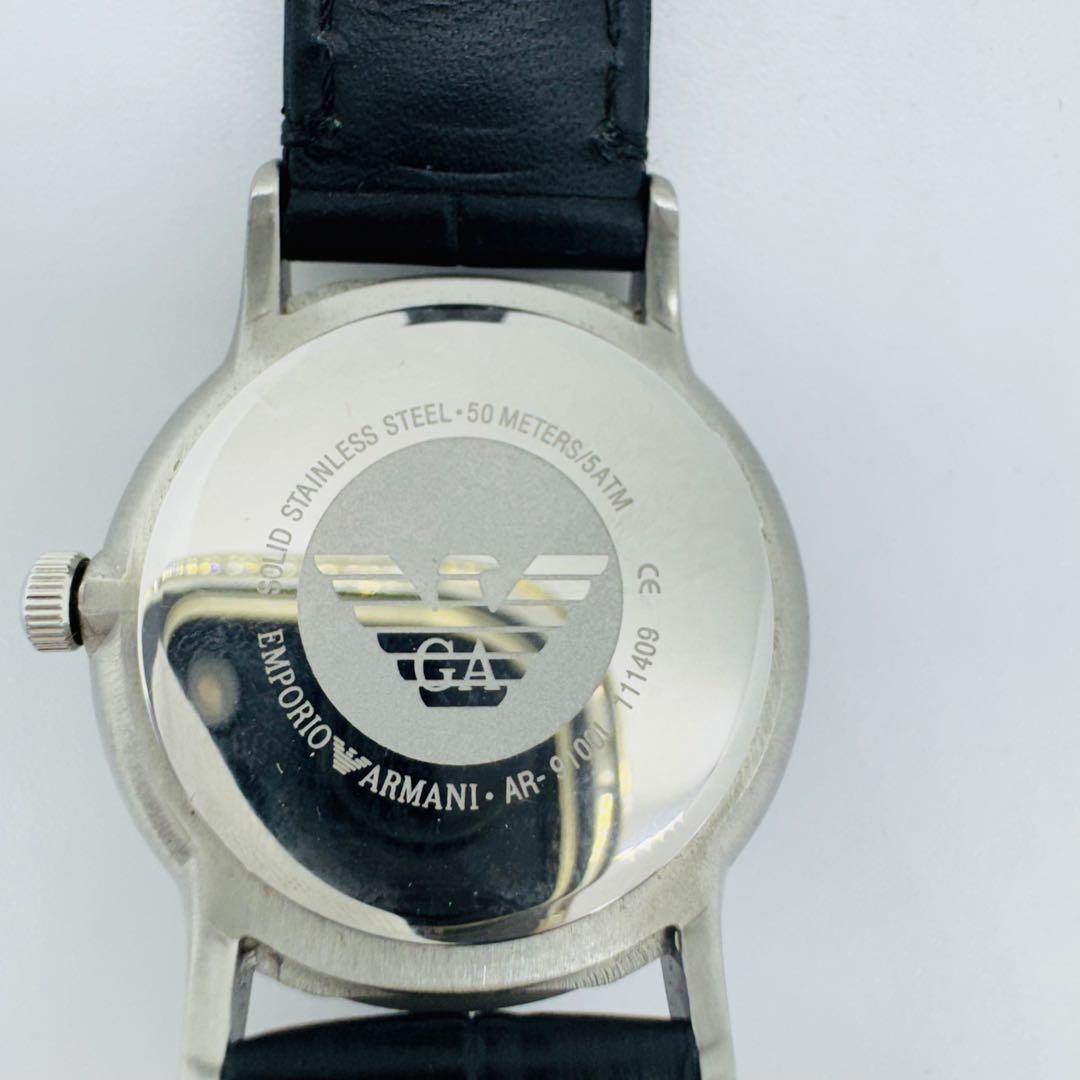 ✨EMPORIOARMANI✨エンポリオアルマーニ✨ブラック文字盤✨腕時計✨