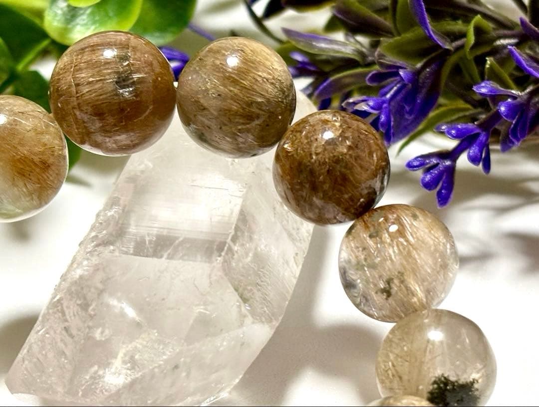 超夢幻品質　博物館展示クラス　奇跡のオメガゴールデンガネッシュヒマール水晶