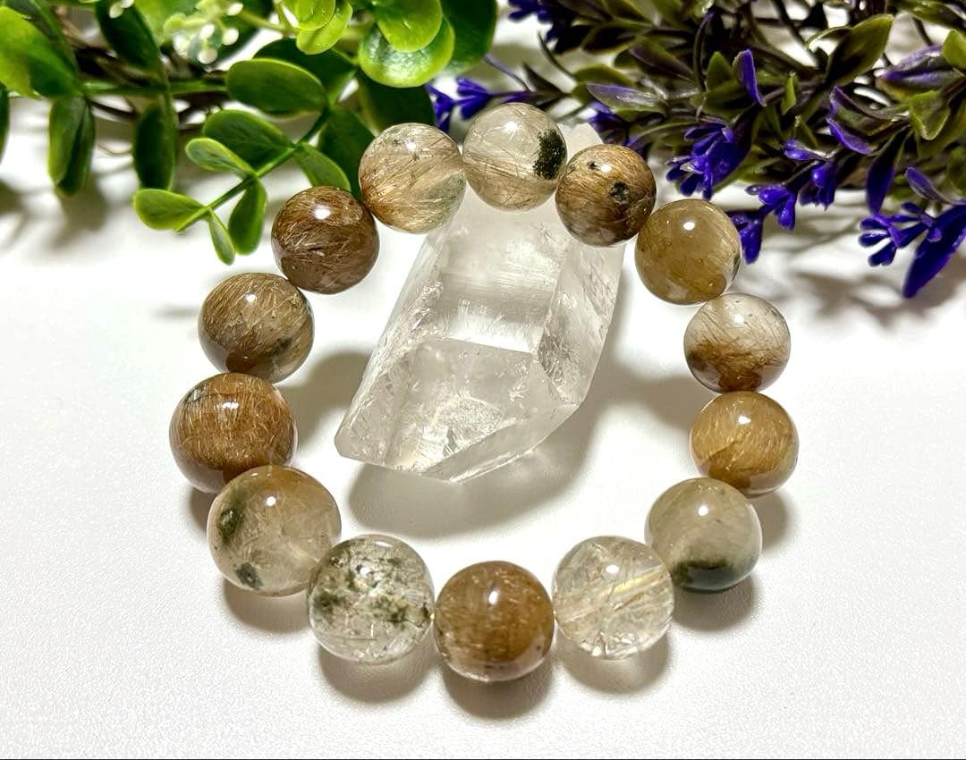 超夢幻品質　博物館展示クラス　奇跡のオメガゴールデンガネッシュヒマール水晶