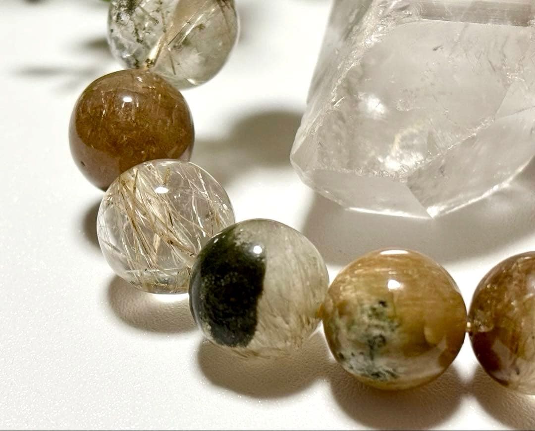 超夢幻品質　博物館展示クラス　奇跡のオメガゴールデンガネッシュヒマール水晶