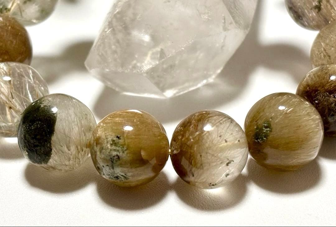 超夢幻品質　博物館展示クラス　奇跡のオメガゴールデンガネッシュヒマール水晶