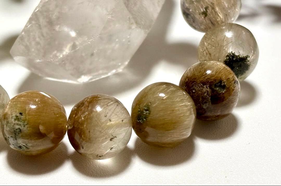 超夢幻品質　博物館展示クラス　奇跡のオメガゴールデンガネッシュヒマール水晶