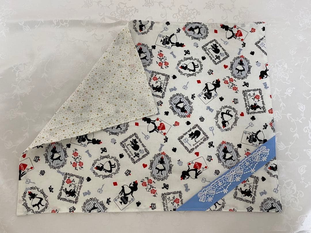 No.68 ハンドメイド 入園入学・通園通学 バッグ６点セット アリス柄・ブルー