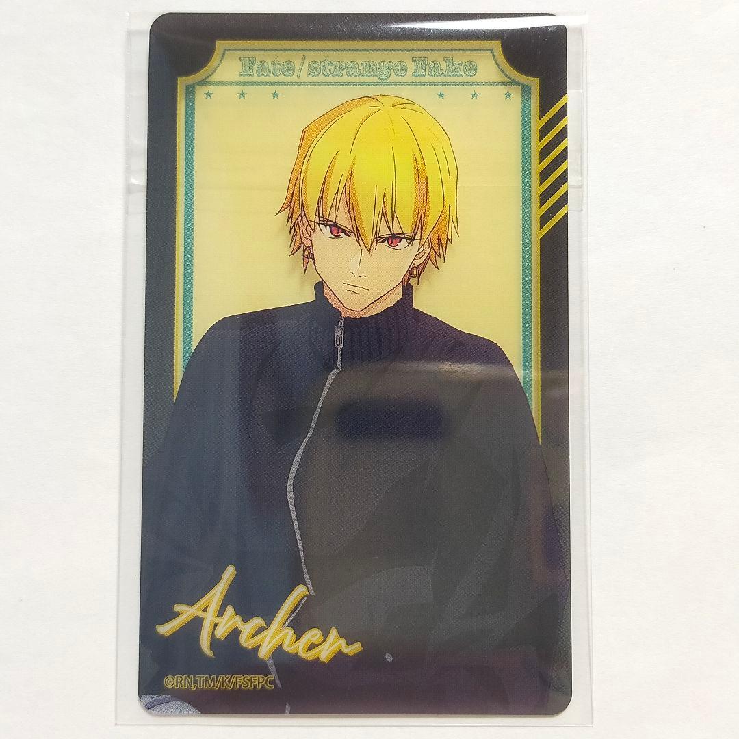 strange Fake カフェ アーチャー ランサー 缶バッジ クリアカード
