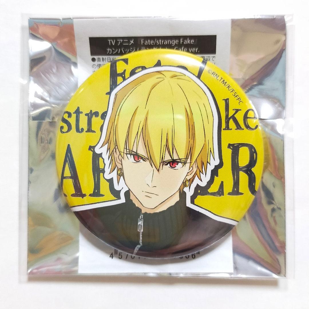strange Fake カフェ アーチャー ランサー 缶バッジ クリアカード