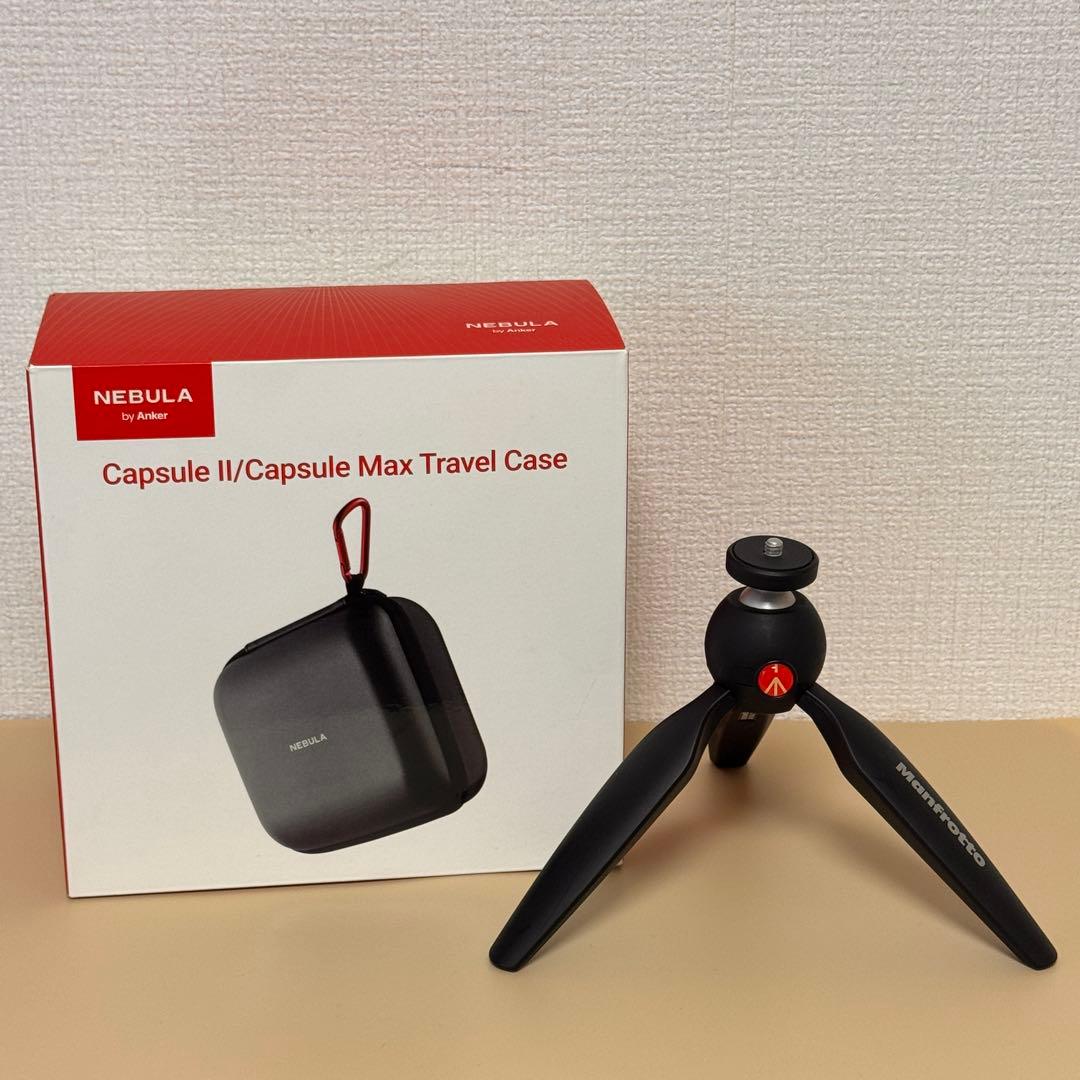 新品ケース付 Nebula Capsule II｜Android TVスタンド付