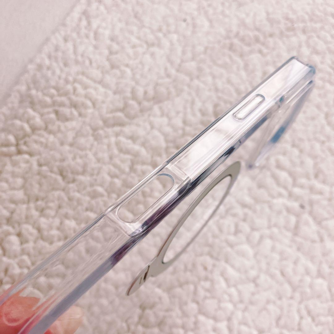 iPhone 16 Pro Max ケース ゼンマイ式スタンド 縦横両対応