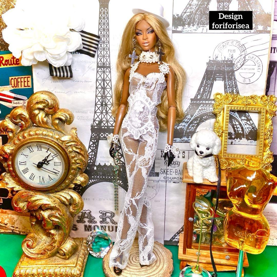 White rococo elegant all-in-one ♡アクセ♡