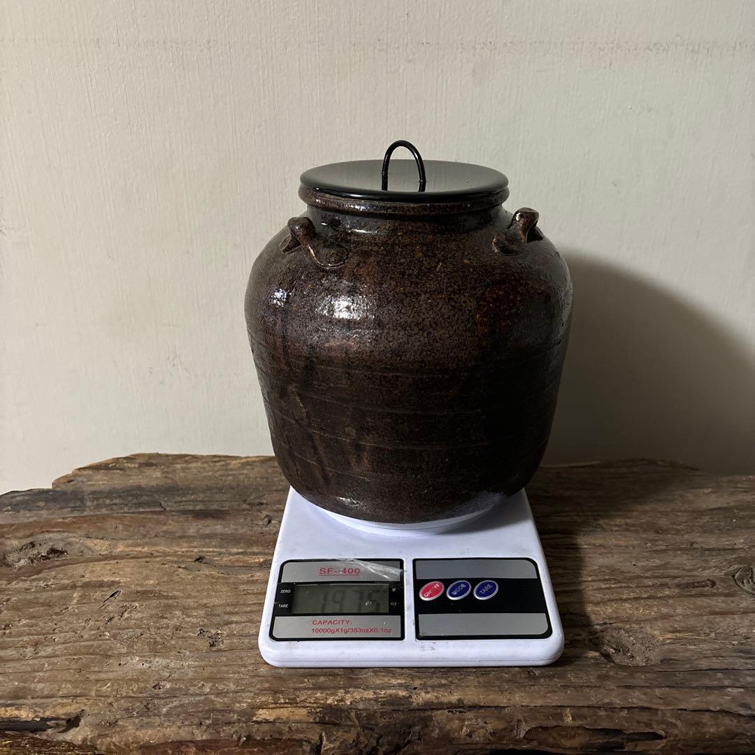 古瀬戸三耳水差　時代骨董　茶道具　抹茶　古民芸　アンティーク　方丈唯心　検:李朝
