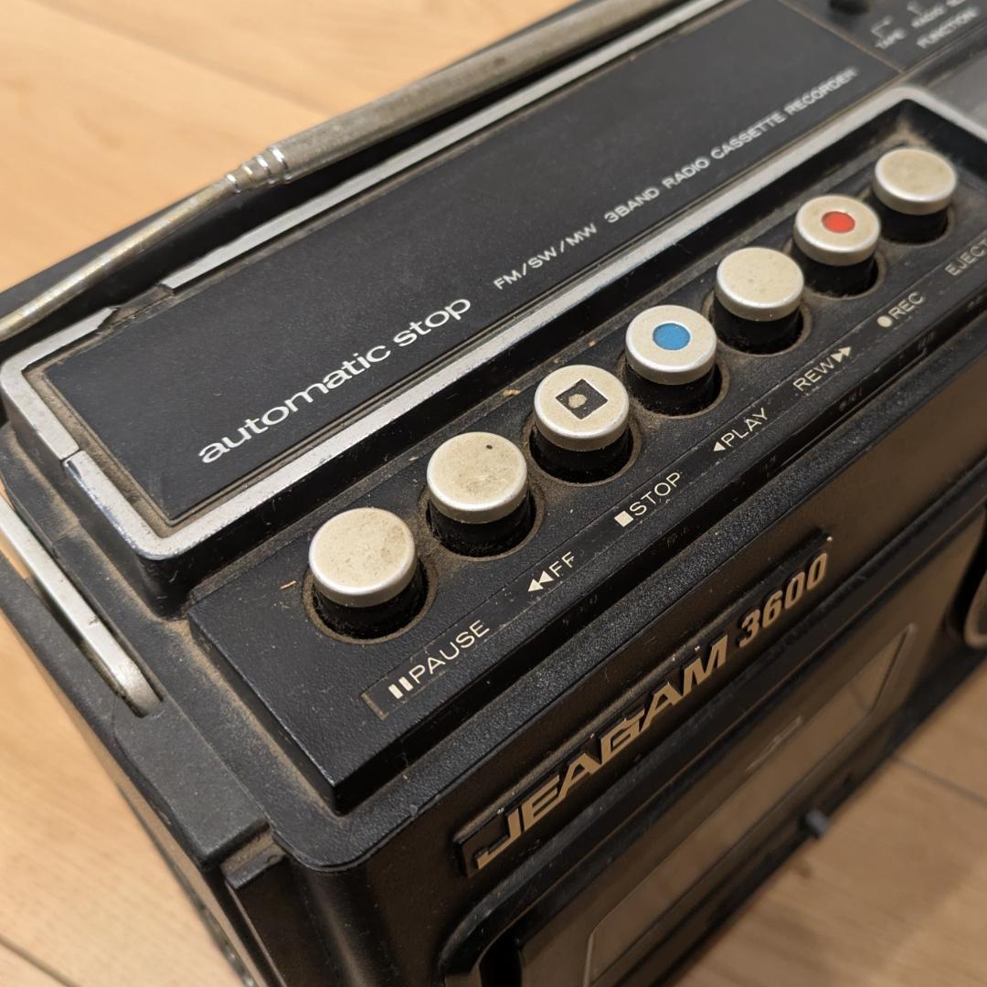 送料無料 三菱電機 JEAGAM ラジオカセット JR-3600 ジャンク品