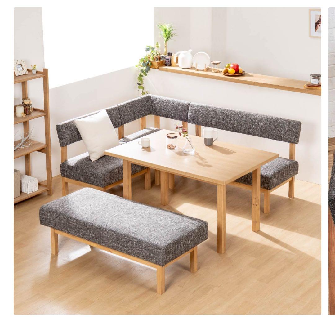 木製ソファダイニングテーブル 65cm高120cm幅